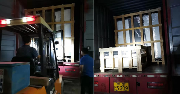 模擬運(yùn)輸振動(dòng)臺(tái)裝車(chē)待發(fā)貨