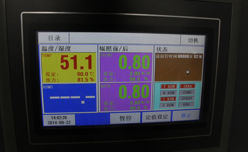紫外線耐候加速老化試驗箱控制系統